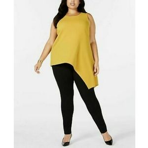 Alfani Womens Plus Asymmetrical Ribbed Pul…